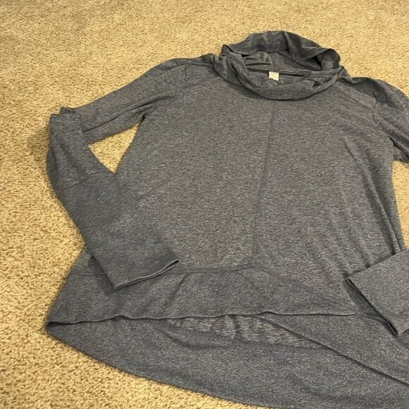 Marika Cowl Neck Blue Sweater Size Medium - Picture 2 of 4